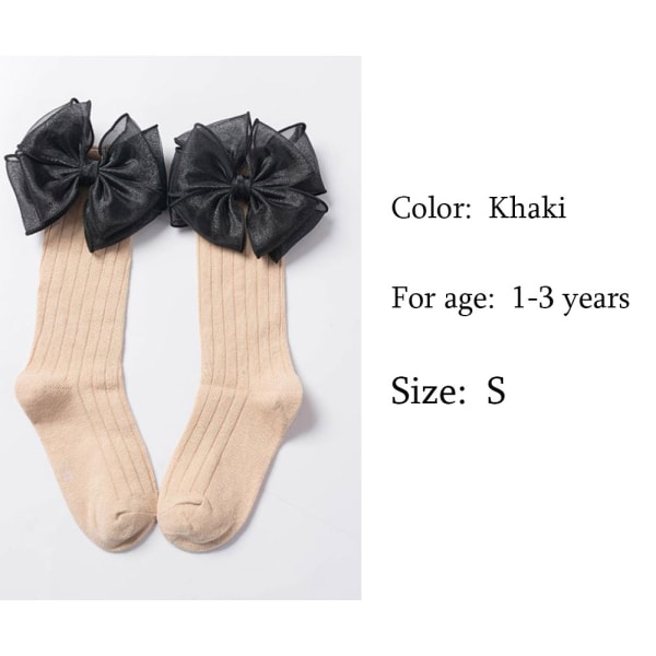 Baby Sock Long Socks High Knee Khaki S