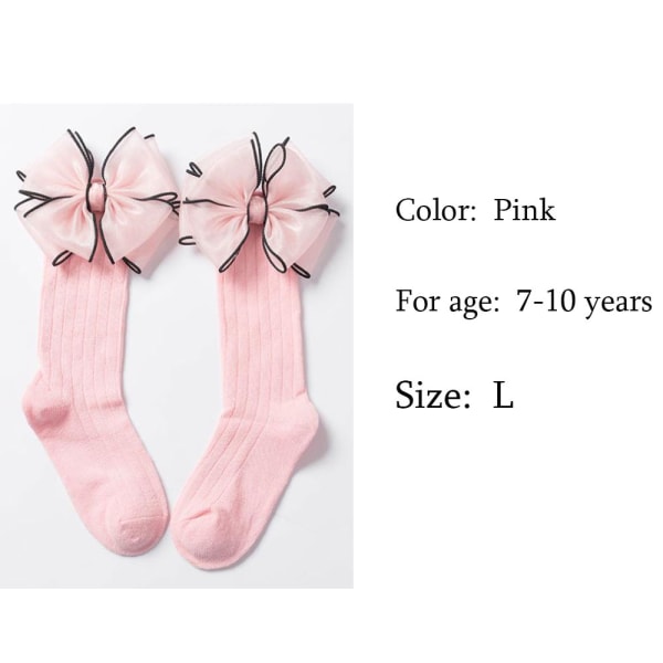 Baby Sock Long Socks High Knee Pink L
