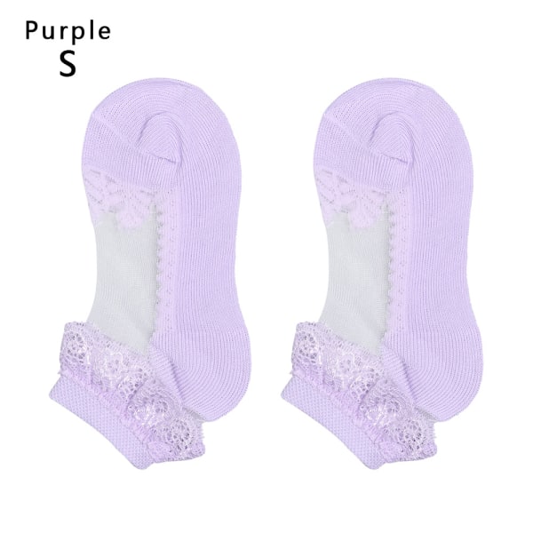 Baby Socks Kids Sock Toddler Girls Ankle Purple S