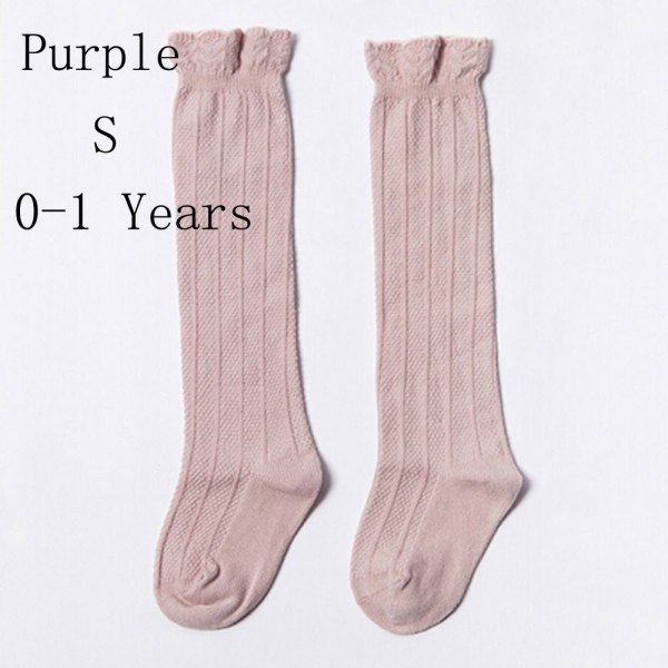 Baby Socks Toddlers Stocking Girls Tights Purple S