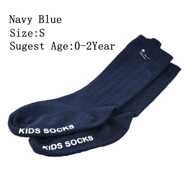 Baby Socks Toddlers Stocking Knee High Tights Navy Blue S