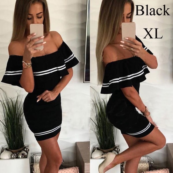 Bodycon Dresses Mini Dress Women's Clothing Black Xl