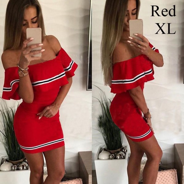 Bodycon Dresses Mini Dress Women's Clothing Red Xl
