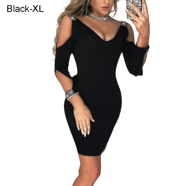 Bodycon Mini Dresses Formal Dress Black Xl