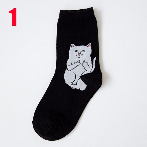 Cartoon Cat Socks Alien Planet Stockings Art Funny 1