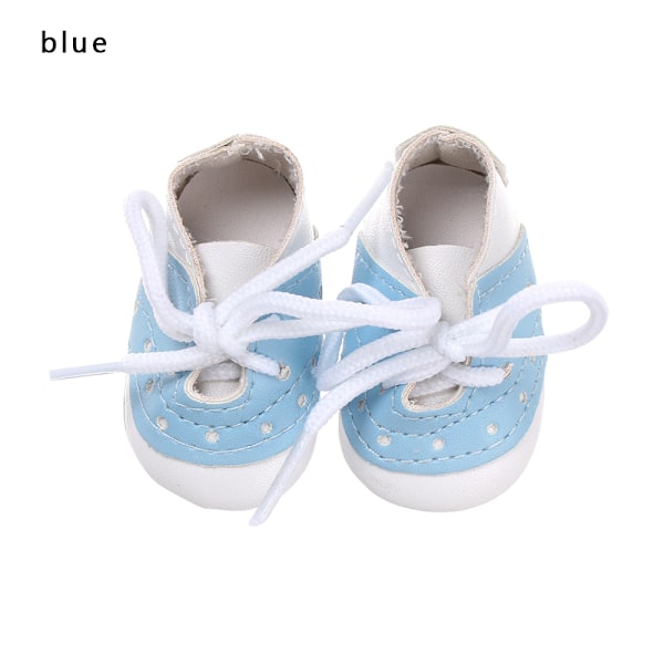 Doll Shoes Leather Sports Blue