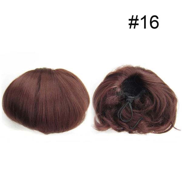 Hair Piece Straight Bun Scrunchie Updo 16
