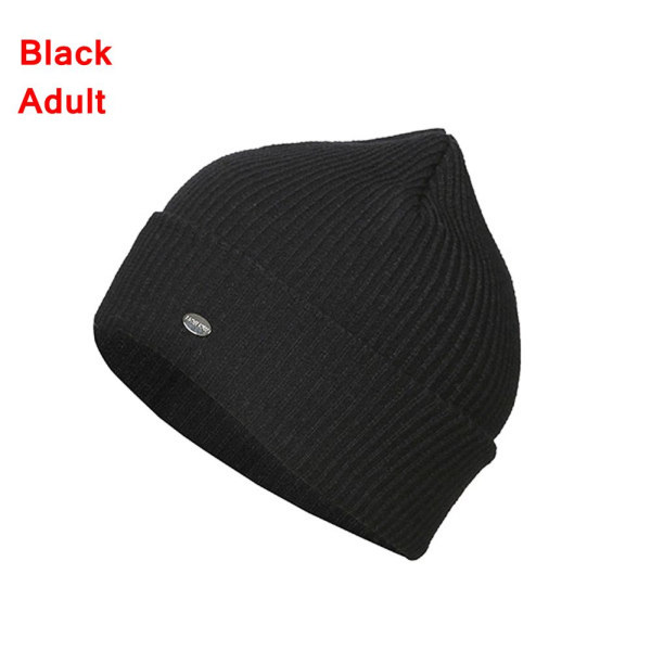 Warm Hat Beanie Cap Skullies Black Adult
