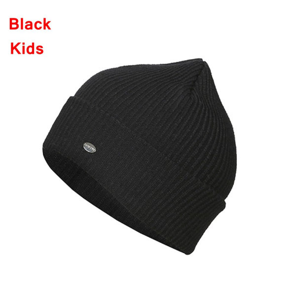 Warm Hat Beanie Cap Skullies Black Kids