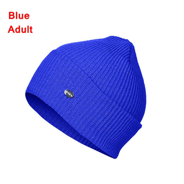 Warm Hat Beanie Cap Skullies Blue Adult