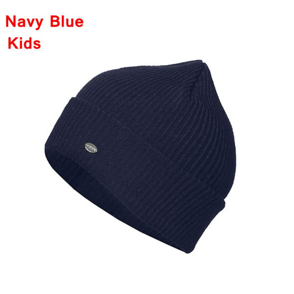 Warm Hat Beanie Cap Skullies Navy Blue Kids