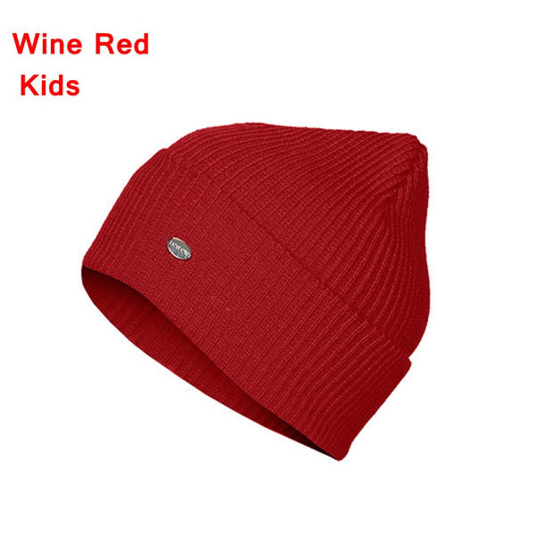 Warm Hat Beanie Cap Skullies Wine Red Kids