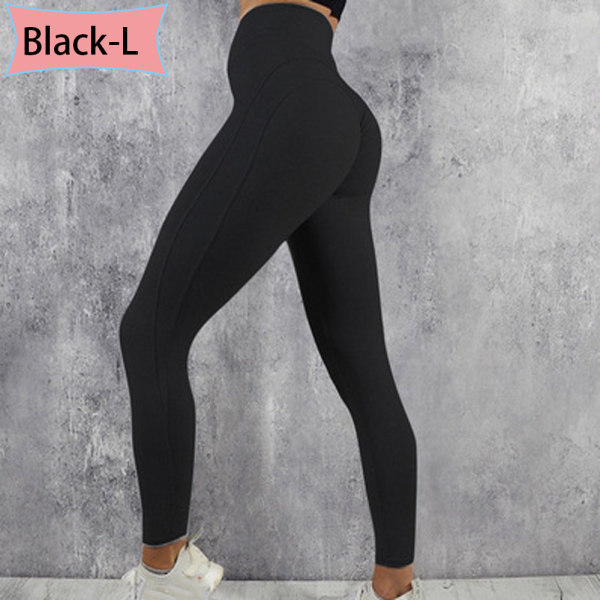 Yoga Pants Gym Sports Running Trousers Black L