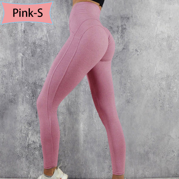 Yoga Pants Gym Sports Running Trousers Pink S