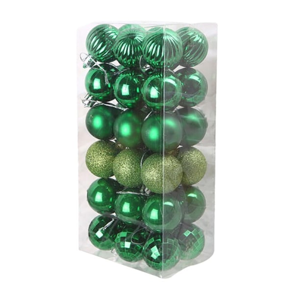 36pcs Christmas Tree Ball Ornaments Party Decoration L As Shown