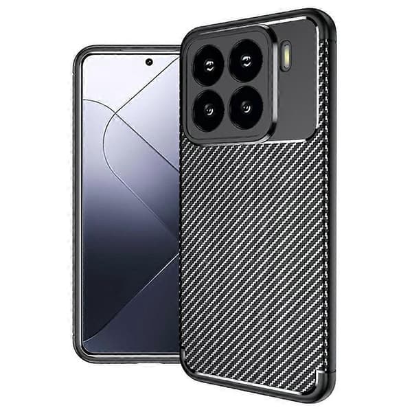 For Xiaomi 15 Deksel Karbonfibertekstur TPU Telefondeksel Varmeavledning