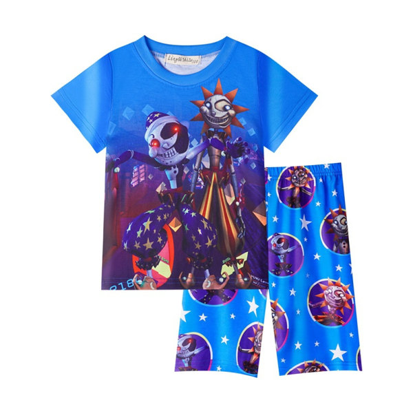 Pojkar Barn Shorts Set Kortärmad T-shirt Sundrop Moondrop Suit