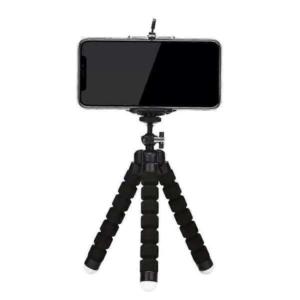 Svart Tripod Bøyelig Tripod Kamerastativ / Mobilkamerastativ