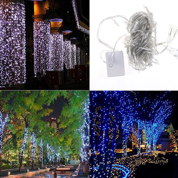 30m Waterproof Led Fairy String Lights Garland Wedding Xmas Part 12(white Eu 30m)