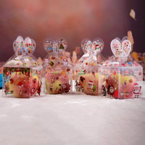 5pcs Transparent Candy Box Christmas Decoration Gift And Pac A6