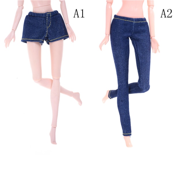 Elastic Jeans Trousers Long Pants Shorts For Blythe 1/6 Bjd Doll A1