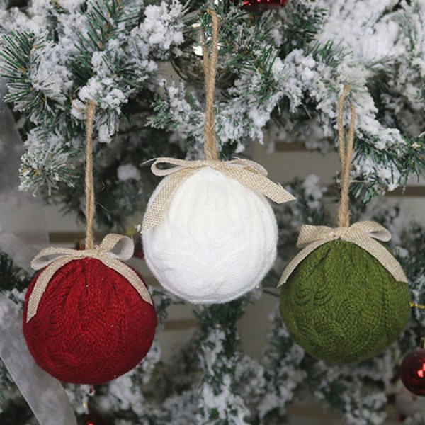Merry Christmas Hanging Ball Party Decoration Xmas Tree Pendant Green