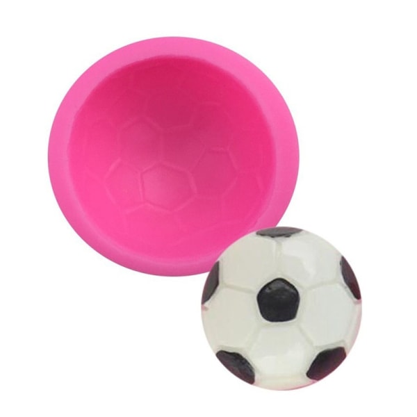 Novelty Football Mould Silicone Mold Ball Soap Sugar Molds Cake Pink