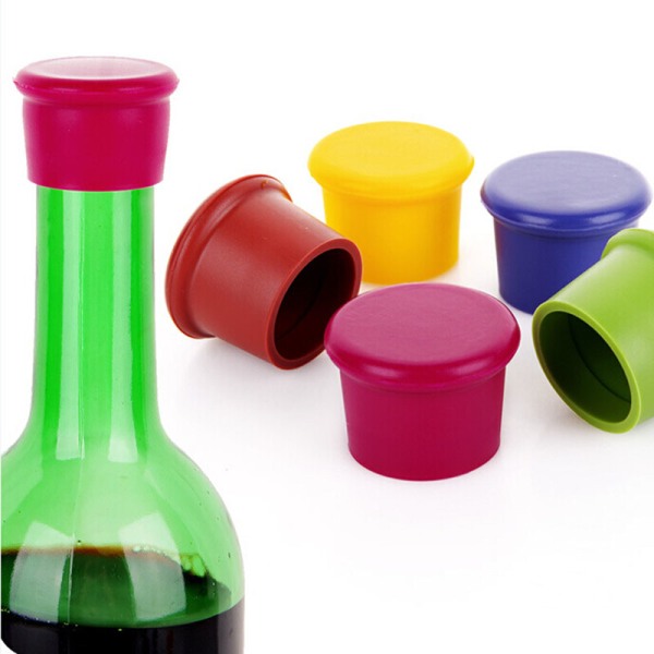 Silicone Wine Beer Cover Bottle Stopper Cap Beverage Home Kitche