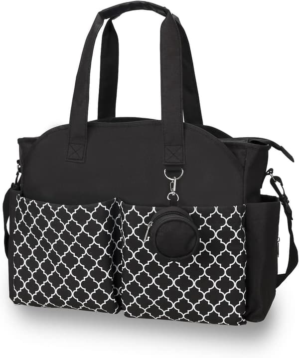 Babypleieveske Håndveske Stelleveske med Stellematte og Skulderrem Bærbar Vanntett Stor Kapasitet 46 * 14 * 29 cm-FF-
