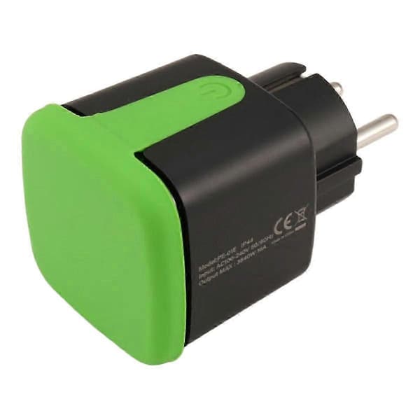 Utendørs smartplugg, 16A WiFi fjernkontroll smartkontakt med strømovervåkingsfunksjon, for Tuya Smart