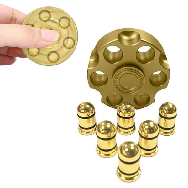 Fidget Spinning Revolver Stressavlastningsleksak Avtagbar EDC Roterande Avlastningsleksak för Vuxna