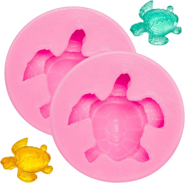 2 Stykker Havskilpadde Silikonform Skilpadde Godteri Fondantform Torto