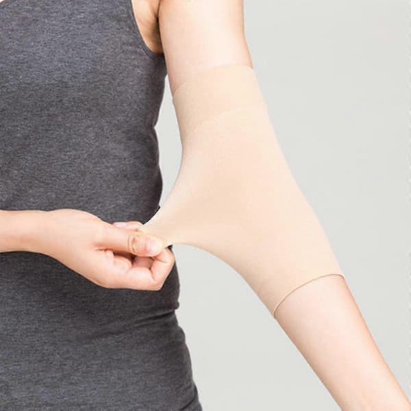 1 Pari Tattoo-Peitekompressiohihat Kaistat Alaläpän Peitetuki Ihovärinen Tattoo-Jälkihoito UV-Suoja YlisuojusAAS