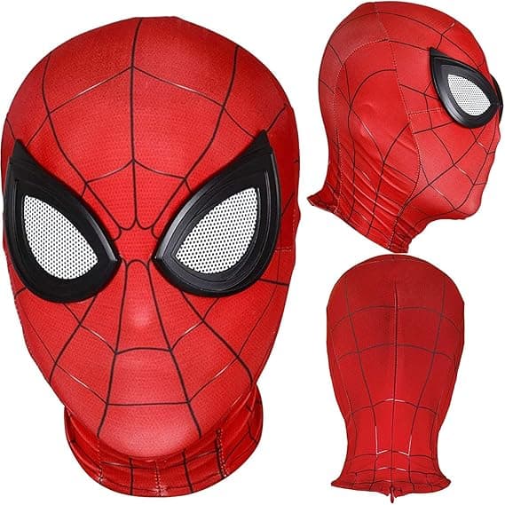 Spider Man Maske til børn og voksne | Superheltekostume | Premium kvalitet | Serier | Cosplay | Halloween Z