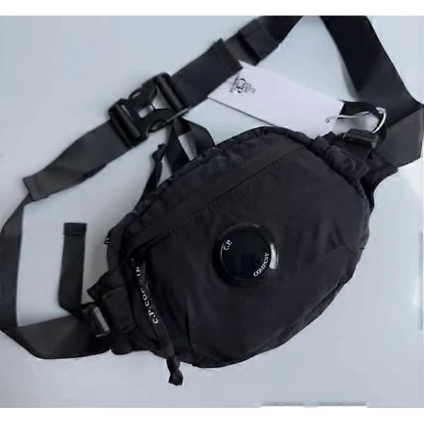 CP Company New Street Hip Hop Trendy Nylon Crossbody Brystveske Midjeveske NY2 1 stk svart