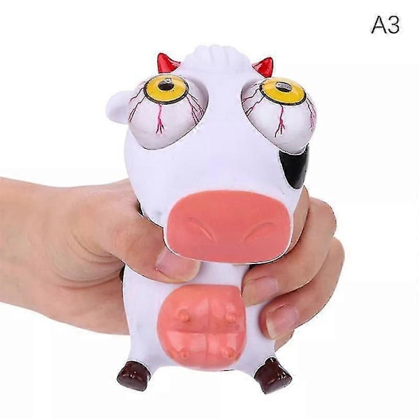 Squishy Stress Relief Leke, Morsom Klemmeleke med Utskytende Øyne, Antistress Fidget Leke for Voksne og Barn