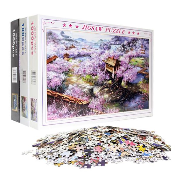 1000 Pieces Adult Puzzle Kids Jigsaw Landscape Wooden Puzzles To A5