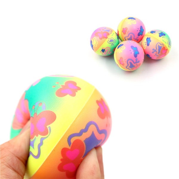 1pc Stress Relief Vent Ball Butterfly Squeeze Foam Hand Rel One Size