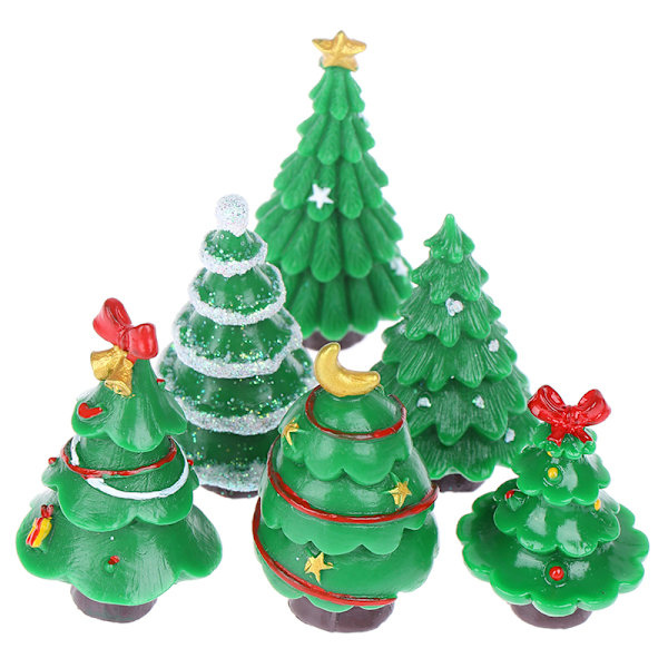 Kop Christmas Trees Gift Figurines Fairy Garden Miniatures Resin Cr C Fyndiq