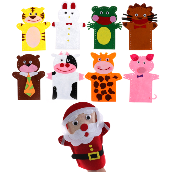 Diy Easy Crafts Non-woven Cloth Animal Hand Puppet Kids Child Cr 0 No9