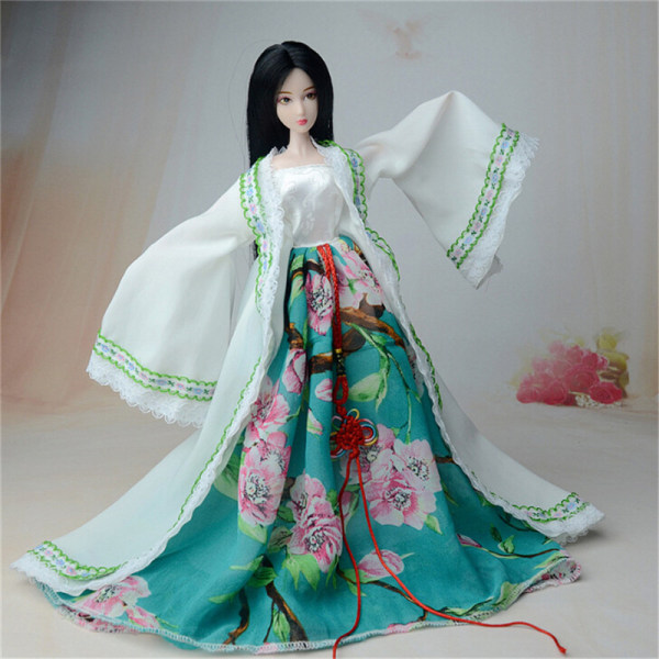 Elegant Doll Green Traditional Chinese Princess Dress For C One Size