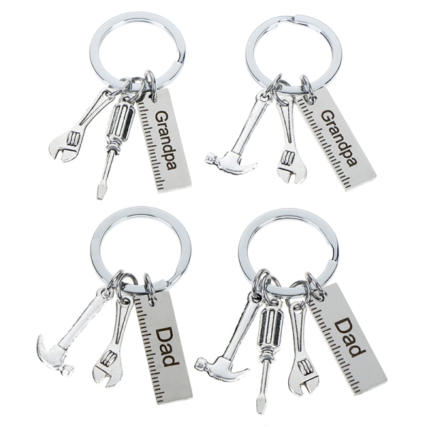 Fashion Keyring Gifts Engraved Drive Safe For Dad Car Keychain M C