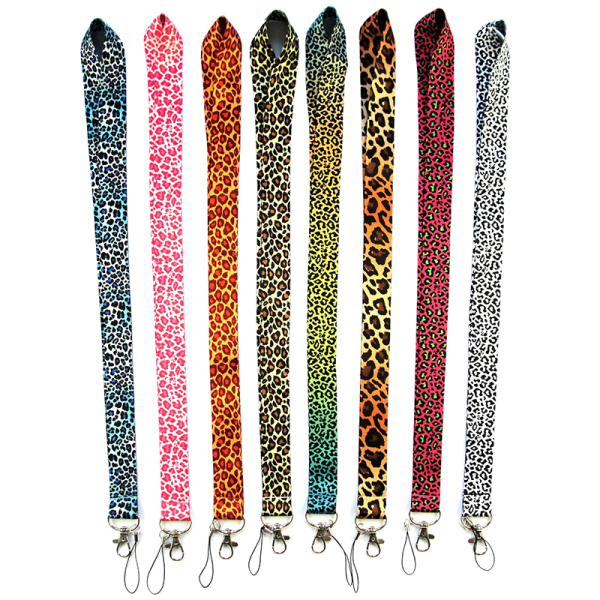New Fashion Mobile Phone Straps Leopard Lanyard Id Badge Holders C