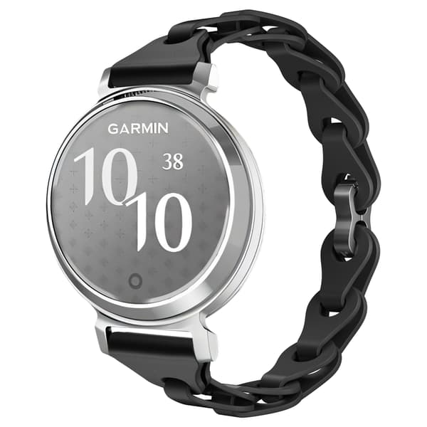Elastisk silikonerem til Garmin Lily 2, 14mm sort
