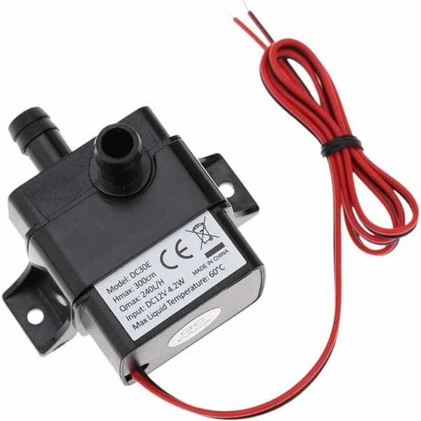 12V DC nedsenkbar pumpe – Børsteløs motor – Strømningshastighet 4L/min – Løftehøyde 3m – IP68 vanntett – For vann, olje og syrer – DC12V