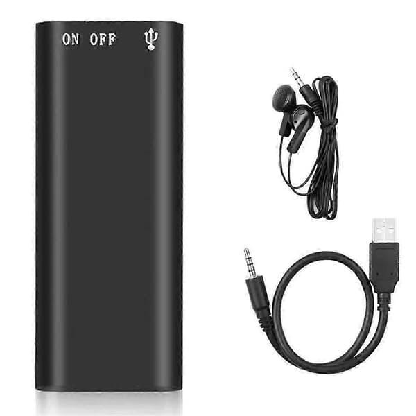 Digital stemmeoptager MP3-afspiller Professionel stemmeaktiveret lydoptager 192Kbps WAV-lydoptager 16GB