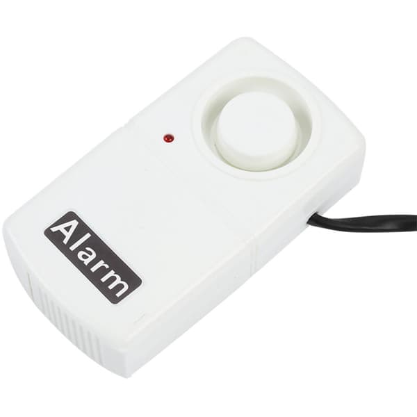 220V Strømafbrydelsesalarm, Automatisk Strømsvigtalarm med LED, Automatisk Fejlalarm og Kablet 120dB, Hvid