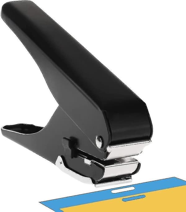 Elliptisk Hulmaskine, Hulmaskine til ID-kort, PVC-slids og papir, kraftig hulmaskine til professionel brug