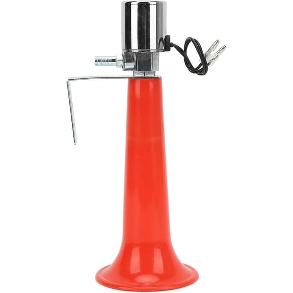 Universal tyrkisk fløytehorn, 12v 24v luft horn til lastebiler 180db rød horn formål 12v/24v campingvogn trykkbiler Suv-er motorsykler tyrkisk fløyteh