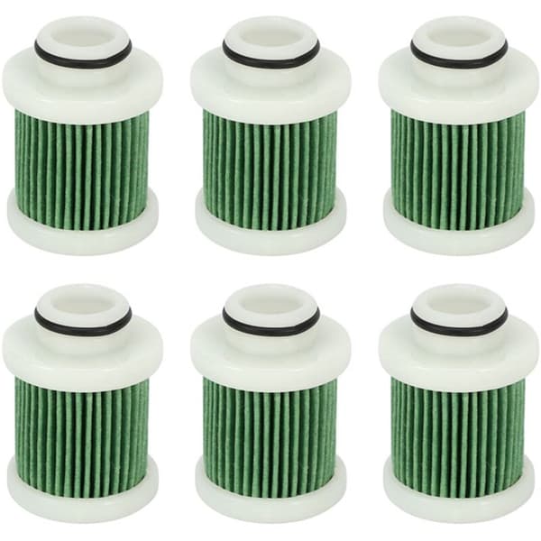 6 stk 6D8-WS24A-00 drivstoffilter for Yamaha F40A F50 T50 F60 T60 F70 F90-bensinmotor Marine påhengsmotorfilter 40-115 hk